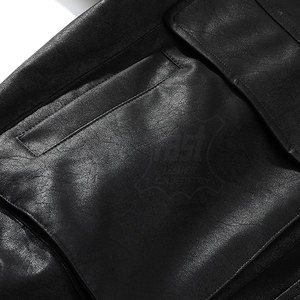 Custom Design Bomber <b>Leather</b> <b>Jacket</b> New Arrival <b>Men's</b> High Quality Fashion Bomber <b>Leather</b> <b>Jacket</b> Best Design <b>Men</b> Winter - Product Image 5