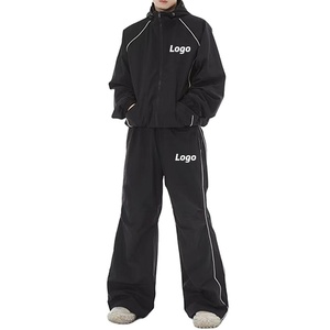 2024 Crazy Maker Streetwearชุดวิ่งออกกําลังกายUnisex 2 ชิ้นชุดฟิตเนสเหงื่อชุดไนลอนWindbreakerชุด - Product Image 4