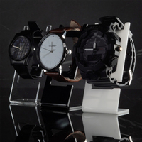 Chevalet d'affichage de montre en acrylique blanc support de montre-bracelet mécanique en plexiglas antidérapant support d'affichage de montre de Bracelet en forme de L