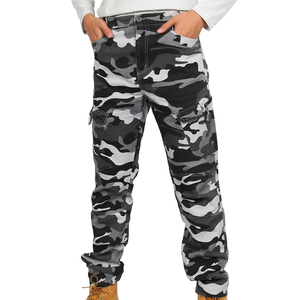 Pantalon cargo tactique personnalisé, style décontracté avec votre propre design, multi-poches, streetwear pour usage extérieur, pantalon cargo lavé pour homme - Product Image 3