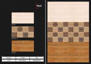 Carreaux muraux en céramique 300x600mm pour salle de bain et cuisine, finition brillante ou mate, texture effet sucre, design mural intérieur luxueux. - Product Image 4