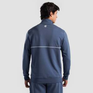 Sudadera con media cremallera 100% poliéster French Terry con diseño marino y cremallera - Product Image 2