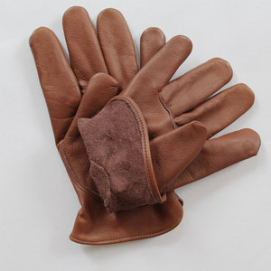 Gants d'hiver en chèvre Gants de conducteur en cuir confortable pour la sécurité des mains Gants de conducteur en cuir de vachette. - Product Image 5
