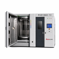 Machine de revêtement sous vide AsiaLink PVD, système de pulvérisation par atomisation, pompe à moteur contrôlée par PLC pour le revêtement décoratif dur des surfaces métalliques