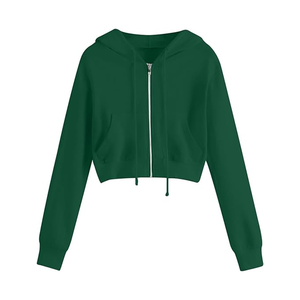 เสื้อฮู้ดเอวลอยสำหรับผู้หญิงเสื้อฮู้ดแบบลำลอง - Product Image 1