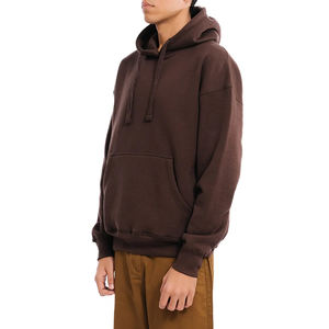 Sweat à capuche en polaire pour hommes Sweat-shirt pour hommes avec logo imprimé personnalisé Sweats à capuche personnalisés avec épaules tombantes pour hommes - Product Image 6