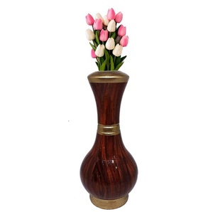 Hot Selling Handcrafted Decorative Wooden Flower Vases For Hotel Home and Restaurant Decoration Accessories Flower Vases - Product Image 1