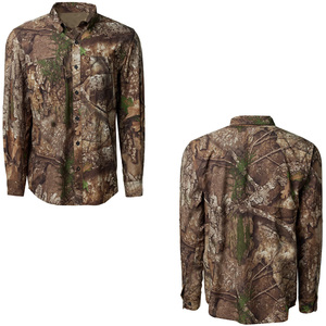 Camo Hunting Clothes Lightweight Performance Sublimation Outdoor Long Sleeve <b>Shirts</b> Custom Made Men Hunting T-<b>Shirts</b> - Product Image 4