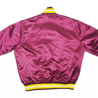 Blouson Bomber en Toile Satinée Brodé Personnalisé avec Logo d'Équipe, Style Universitaire, Patchwork, Col Montant, Unisexe, Vêtement de Baseball