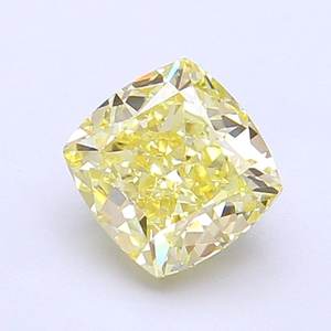 Coussin de diamant de laboratoire jaune clair fantaisie VS1 de 1,37 ct - Product Image 1