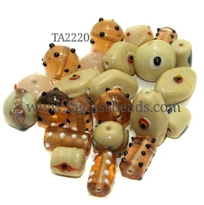 Cuentas redondas multicolores para la fabricación de joyas, cuentas de cristal RONDELLE NEGRO Suelto - Product Image 5