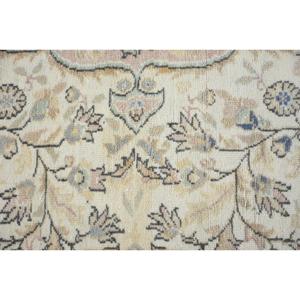 พรมตุรกีขนาดใหญ่ 6.7x9.3 ฟุต (205x284 ซม.) พรมเปอร์เซียสีเหลืองวินเทจ - Product Image 5