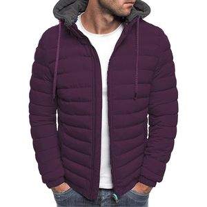 Wholesale Nylon Winter Puffer Jackets Hood Custom Logo Bubble Puff Fill Warm Duck <b>Feather</b> Zip High Quality Fabric Different - Product Image 4