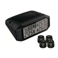 Système de surveillance de la pression des pneus solaire, écran LCD numérique TPMS, capteur externe Schrader, montage sur pare-brise pour voiture