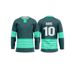 OEM personnalisé professionnel 100% polyester personnalisé broderie maillot de hockey sur glace respirant fabriqué au Pakistan - Product Image 4