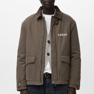 Chaqueta de Hombre con Logotipo Personalizado para Invierno, Cierre Completo con Cremallera, Cuello Alto, Mangas Completas, para Compradores Mayoristas/Servicio OEM 2026 - Product Image 1