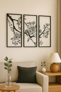 Arte de la pared Decoración de Metal moderno elegante escultura de hierro hecha a mano colgante de pared decorativo único para sala de estar dormitorio Oficina - Product Image 4