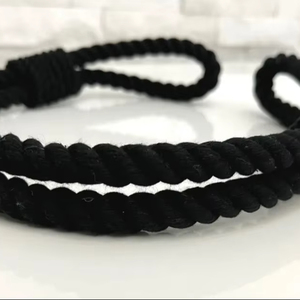 Atador de Cortinas de Yute Natural con Detalles de Algodón Blanco, Decoración Rústica y Moderna para Ventanas, Longitudes Personalizadas Disponibles - Product Image 1