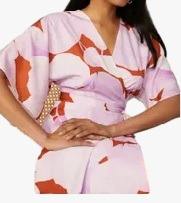 Vestido de mujer con nudo de corbata lavanda de alta calidad para fiestas, bodas, disponible al mejor precio de la India - Product Image 4