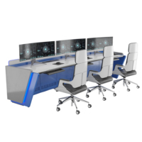 Consoles de Commande et de Contrôle de Bureau Ergonomiques Intelligentes Modernes en Acier Premium - Conception Multifonction Écologique