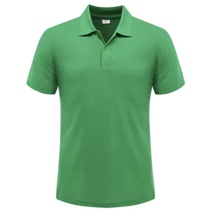 Chemises pour hommes grandes tailles en polyester/coton respirant, logo personnalisé imprimé en sérigraphie, anti-rétrécissement, manches courtes, style décontracté - Product Image 2
