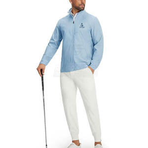 เสื้อแจ็คเก็ตกอล์ฟผู้ชาย กันลม คอตั้ง มีโลโก้ด้านหน้า เป็นมิตรต่อสิ่งแวดล้อม ระบายอากาศได้ดี เหมาะสำหรับการเล่นกอล์ฟ ฝึกซ้อม ท่องเที่ยว และใช้ในชีวิตประจำวัน - Product Image 6