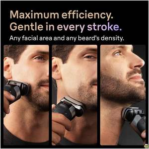 Rasoir électrique pour hommes, rasoir à double lame de précision ultra-fine, rasoir humide/sec avec étui de charge, système de nettoyage, étanche IPX7, lavable - Product Image 6
