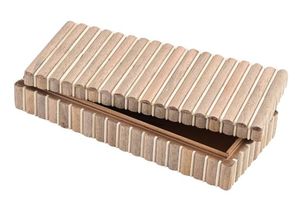 Caja decorativa metálica, organizador de almacenamiento de dos piezas, Cofre del Tesoro de recuerdo de estilo Vintage, caja de baratija moderna coleccionable - Product Image 4