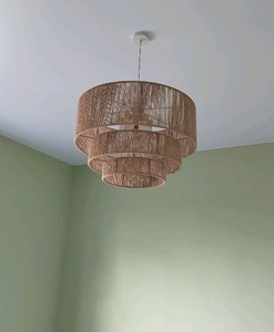 Pantalla de Yute natural y lámpara de cuerda hecha a mano - Product Image 5