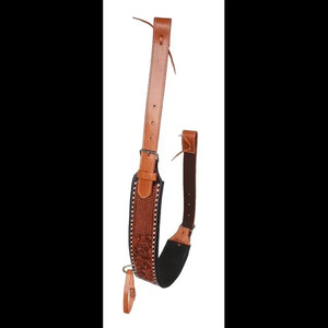 Sangle de serrage arrière occidentale de haute qualité en cuir Latigo de qualité supérieure sculptée à la main avec outillage gaufré Tack de cheval Durable pour selles - Product Image 2