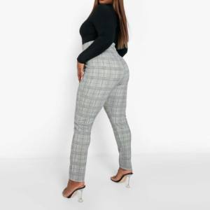Pantalones de chándal informales de algodón para mujer de talla grande para adultos, pantalones Cargo de pierna ancha para mujer, pantalones transpirables con frente plano para mujeres y niñas - Product Image 6