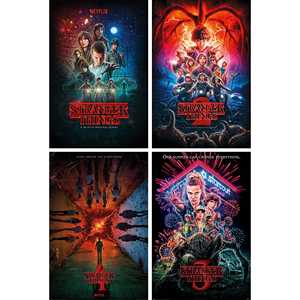 Ensemble de 4 affiches de style moderne Stranger Things pour la décoration murale - Product Image 5