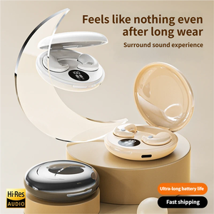 <span class=keywords><strong>Auriculares</strong></span> TWS 5.4 Inalámbricos con Sonido Estéreo de Bajos Potentes, Diseño para Dormir de Lado, LED, IPX4 Resistentes al Agua, Control Táctil - Product Image 3