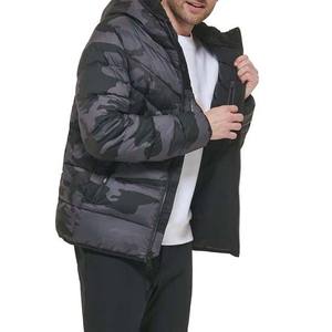 Veste d'hiver extérieure de haute qualité pour hommes avec capuche coupe-vent Logo personnalisé bulle épaisse vente en gros tissu de rue principale - Product Image 6