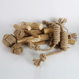 Jouet amusant pour chien, sûr à mâcher, fabriqué à partir de matériaux naturels pour animaux de compagnie, conception en corde de coco pour le nettoyage des dents et un jeu durable - Product Image 6