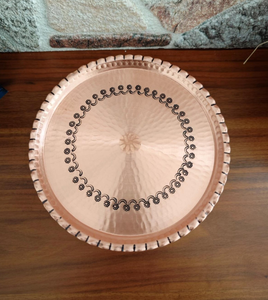 Soporte redondo hecho a mano para repostería y pastel con patas de cobre, soporte para pastel de Pedestal para exhibición elegante y mesa de boda - Product Image 4