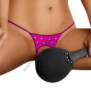 Perizoma speciale fantasia con cavallo aperto Sexy rosa metallizzato