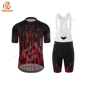 Kit de ciclismo para hombre, diseño de sublimación impreso personalizado, tela ligera transpirable, Ideal para ciclistas adultos, uniformes de ciclismo - Product Image 1