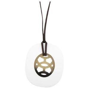 Pendentif en corne avec laque de haute qualité élégant corne de buffle résine bois métal os fait à la main collier boucle d'oreille - Product Image 2