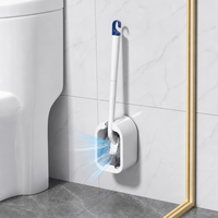 Ensemble de brosses de toilette multifonctions BOOMJOY avec design incurvé en forme de S pour le nettoyage en profondeur des rainures et des parois des tuyaux