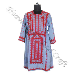 Vestido Real Vintage, Vestido Bordado de Seda Tribal BDR084, Bohemio Vintage de Proveedor Indio, Banjara Bohemio Hecho a Mano Vintage - Product Image 3