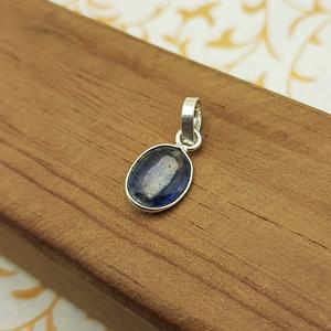 Kyanite Minimalist Gemstone Necklace 925 Sterling Silver Handmade <b>Spiritual</b> Healing Stone Pendant <b>for</b> Women Pendant <b>Gift</b> <b>for</b> <b>Her</b> - Product Image 3