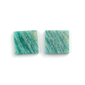 Pierre précieuse en amazonite verte véritable de haute qualité, 12 mm, lisse, plate, carrée, en vrac, fournisseur direct en gros pour la fabrication de bijoux - Product Image 4