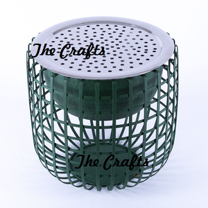 Foyer de design moderne avec bol en acier et couvercle brûlant Support en fil de fer pur Foyer de sapin à des prix compétitifs - Product Image 2