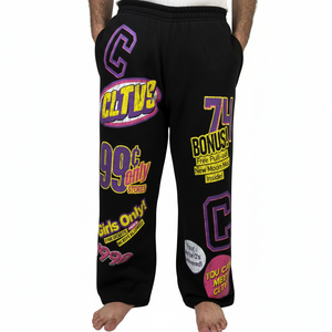 กางเกงสเวตเตอร์เอวรูดแบบมีกระเป๋าทรงตรงแบบลำลองน้ำหนักเบาซักได้สำหรับผู้ชายมาใหม่ - Product Image 1