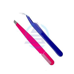 Stainless Steel <b>Tweezers</b> Set Professional Curved <b>Tweezer</b> <b>for</b> Eyebrows & Pointed Tip <b>Tweezer</b>, Best Facial Hair Splinter <b>Blackhead</b> - Product Image 1