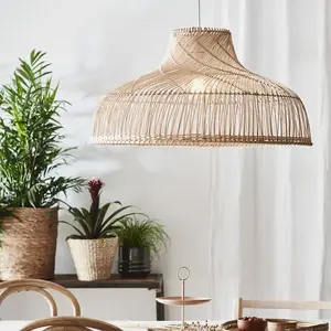 Hotel Wall Mounted <b>Lampshades</b> Best Choice Natural Rattan <b>Lampshade</b> for Home Decoration Indoor or Outdoor - Product Image 5