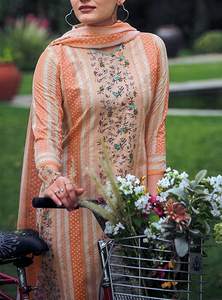 Costume ethnique formel en coton imprimé Salwar Kameez musulman indien pakistanais femmes robe grande taille femmes - Product Image 3