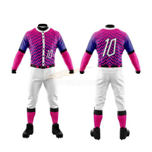 Uniforme de baseball pour hommes maillot d'équipe personnalisé de sublimation usine OEM ODM vente en gros kit de vêtements de sport uniformes de baseball spécial joueur - Product Image 3