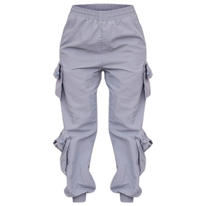 Best Women's High-Waisted Baggy Cargo Jogger Pants Plus Size Sweatpants for Winter Flat Front Style women and men's pants washed - Product Image 1